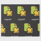 Pictogram exporteren cadeaupapier (Vlak)