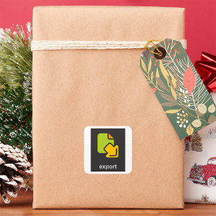 Pictogram exporteren vierkante sticker