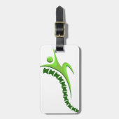 Pictogram gezonde wervelkolom bagagelabel (Voorkant verticaal)