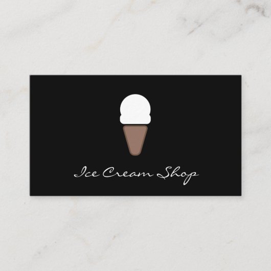Pictogram Ice Cream Visitekaartje (Voorkant)
