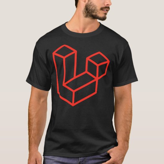 Pictogram Laravel - Pictogram in donkere modus T-shirt (Voorkant)