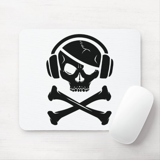 Pictogram Music Pirate Piracy anti-riaa Muismat (Met muis)