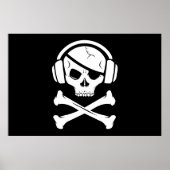 Pictogram Music Pirate Piracy anti-riaa Poster (Voorkant)