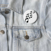 pictogram muzieknoten ronde button 5,7 cm (In situ)