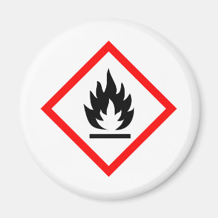 Pictogram [ontvlambaar] magneet