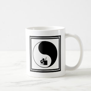 Pictogram op hoofdbureau koffiemok