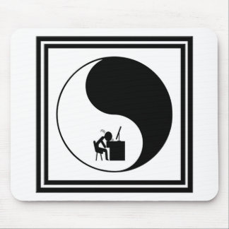 Pictogram op hoofdbureau muismat
