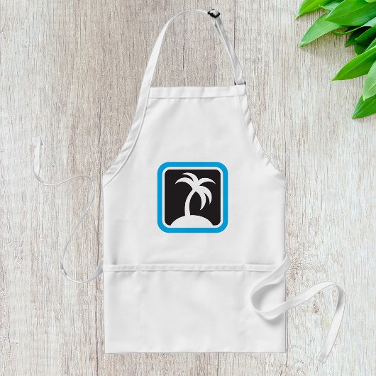 Pictogram palmboom standaard schort