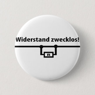 Pictogram Physik Widerstand zwecklos Ronde Button 5,7 Cm
