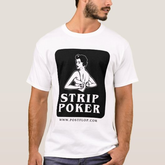 Pictogram Poker voor retro T-shirt (Voorkant)