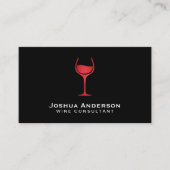 Pictogram Rode Wijn Visitekaartje (Voorkant)