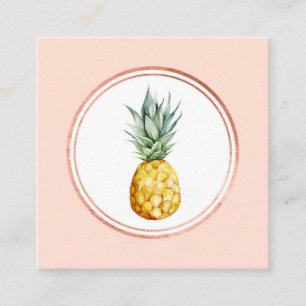 Pictogram roos Gold en roze Event Planner Social M Vierkante Visitekaartje