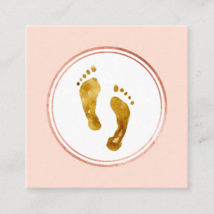 Pictogram roos Gold en roze Event Planner Social M Vierkante Visitekaartje