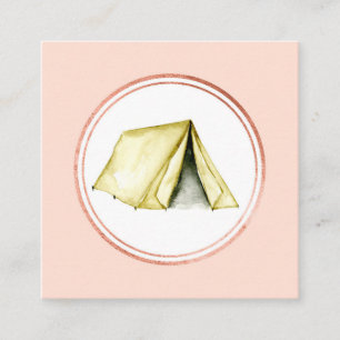 Pictogram roos Gold en roze Event Planner Social M Vierkante Visitekaartje