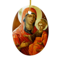 Pictogram Saint Mary met Lord Jesus