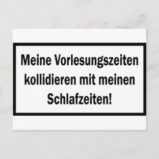 pictogram Studenten Vorlesungszeiten Briefkaart