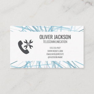 Pictogram telefoonhardware   Abstracte lijnen Visitekaartje