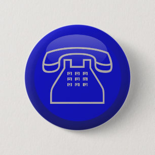 Pictogram telefooninfo ronde button 5,7 cm