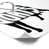 PICTOGRAM VAN DE LOGO VAN DE HARDE LAVE POSTER (Hoek)