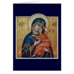 Pictogram van de Theotokos-kaart (blanco rechts)