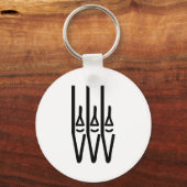 pictogram van kerororgaanbuizen sleutelhanger (Voorkant)
