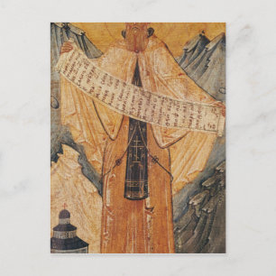 Pictogram van St. Sabas van Jeruzalem, 1572 Briefkaart