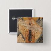 Pictogram van St. Sabas van Jeruzalem, 1572 Vierkante Button 5,1 Cm (Voorkant /achterkant)