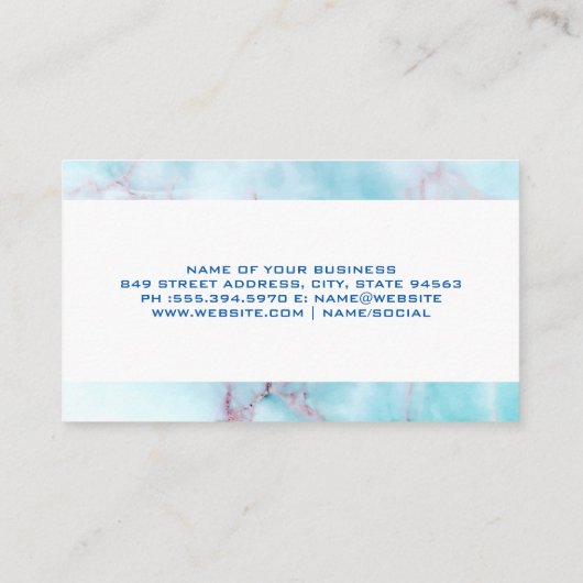 Pictogram van vastgoedgebouw | Ocean Granite Visitekaartje (Achterkant)