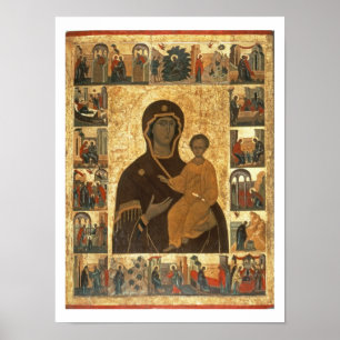 Pictogram Virgin Hodegetria van Smolensk, c.1450 ( Poster