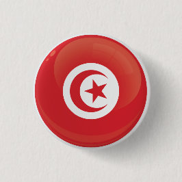 Pictogram vlag Tunesië-ronde Ronde Button 3,2 Cm