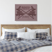 Pictogram voor films in het zijspoor canvas afdruk (Insitu (Slaapkamer))