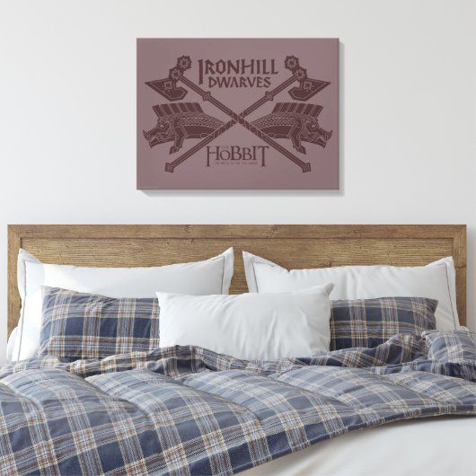 Pictogram voor films in het zijspoor canvas afdruk (Insitu (Slaapkamer))