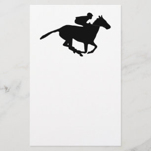 Pictogram voor paardenraces briefpapier
