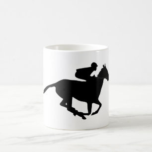 Pictogram voor paardenraces koffiemok
