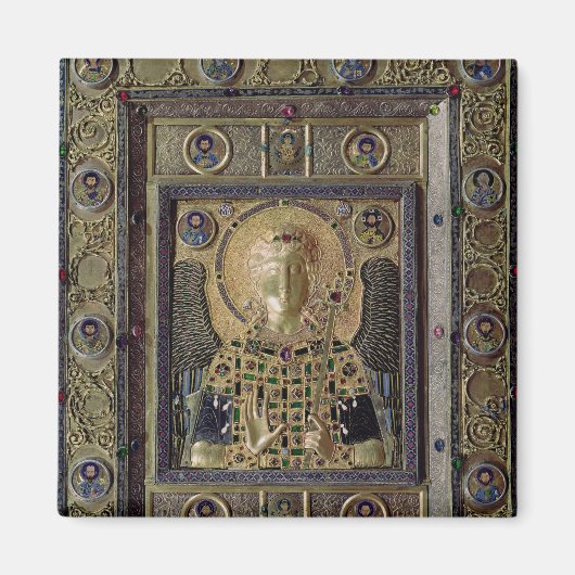 Pictogram waarin de Archangel Michael wordt afgebe Magneet (Voorkant)