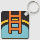 Pictogram zwembad sleutelhanger (Achterkant)