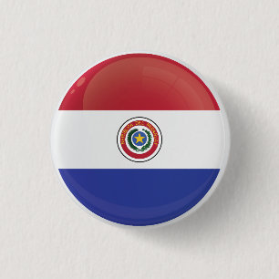 Pictogrammarkering Paraguay Round Ronde Button 3,2 Cm