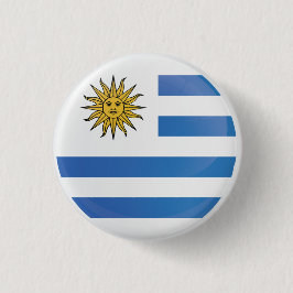 Pictogrammarkering Uruguay-Ronde Ronde Button 3,2 Cm
