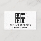 Pictogrammen Home Building Tools Visitekaartje (Voorkant)