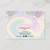 Pictogrammen van de streepjesverlengingen van de h visitekaartje (Achterkant)