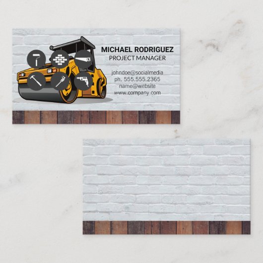 Pictogrammen van het Hulpprogramma voor hardware | Visitekaartje (Voorkant / Achterkant)