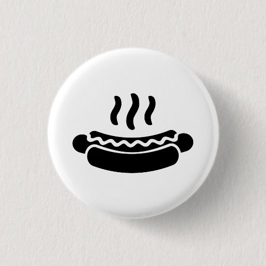 Pictogrammen van 'Hot Dog'-Button Ronde Button 3,2 Cm (Voorkant)