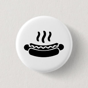 Pictogrammen van 'Hot Dog'-Button Ronde Button 3,2 Cm