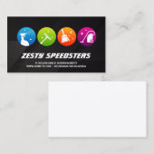 Pictogrammen van reinigingsgereedschap | Home Serv Visitekaartje (Voorkant / Achterkant)