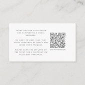 Pictogrammen voor sociale media QR-code Hartelijk  Informatiekaartje (Achterkant)