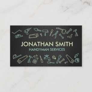 Pictogrammen voor thuisverbetering - Handymandiens Visitekaartje