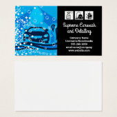 Pictogrammen voor wasprogramma's voor auto's | Bub Visitekaartje (Voorkant /achterkant)