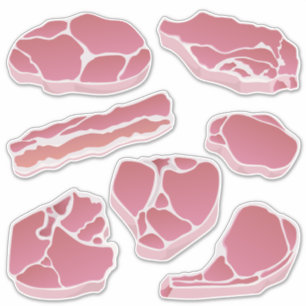 Pictogramset varkenssnijwonden sticker