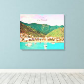 Picton Harbor Nieuw-Zeeland Canvas Afdruk (Insitu (Houten vloer))