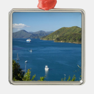 Picton Harbour, Marlborough Sound, South Metalen Ornament